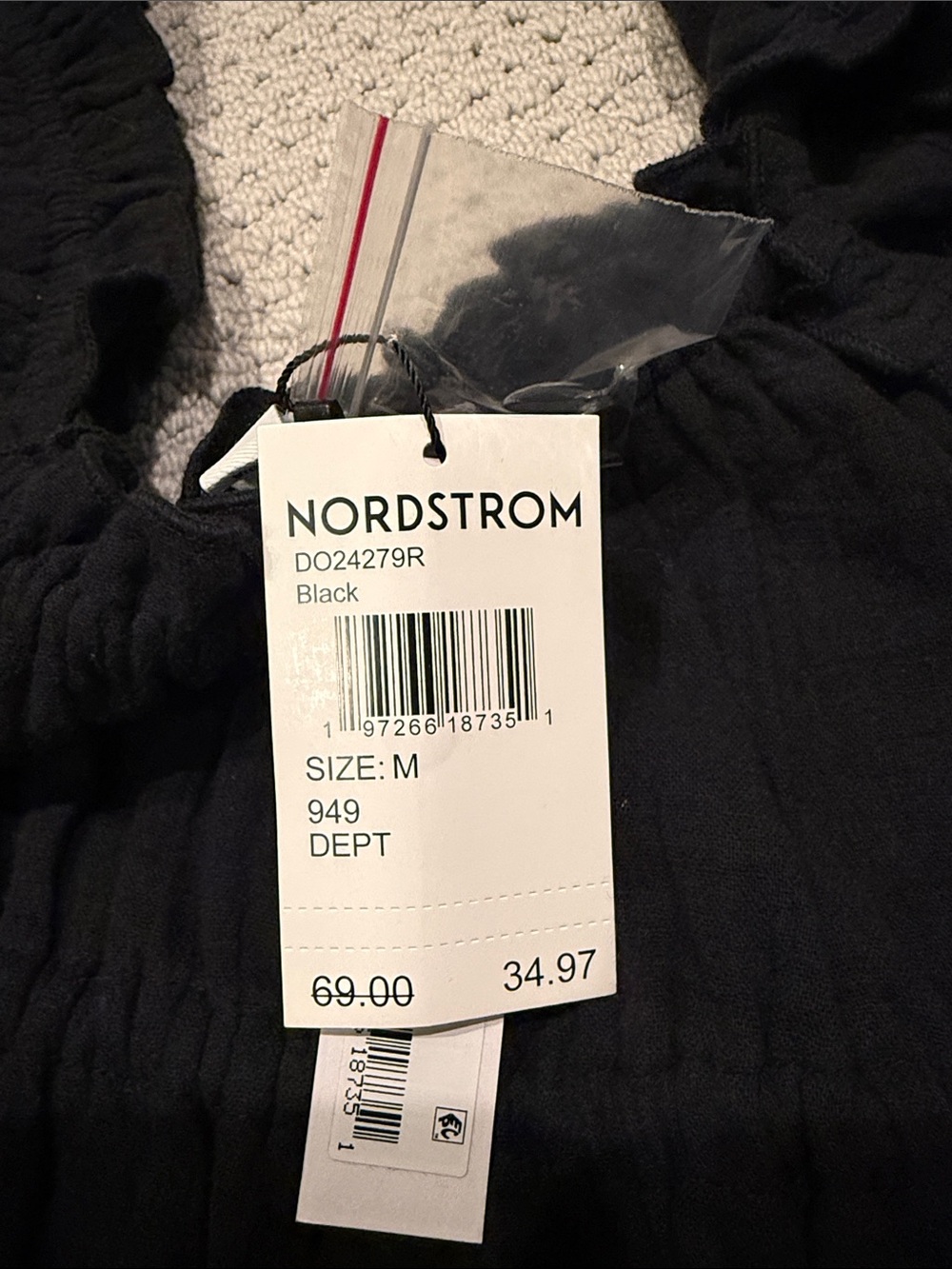 Steve Madden Black Ruffled Button-Front Tank - Picture 3 of 3